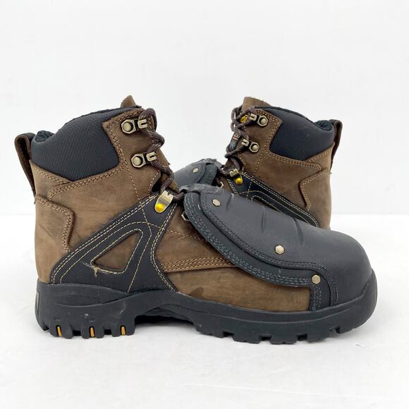 Carolina Mens 6'' Miter Ext Composite Toe Boot US 8.5M EU 41-42 Brown Black NWOB - Picture 5 of 14